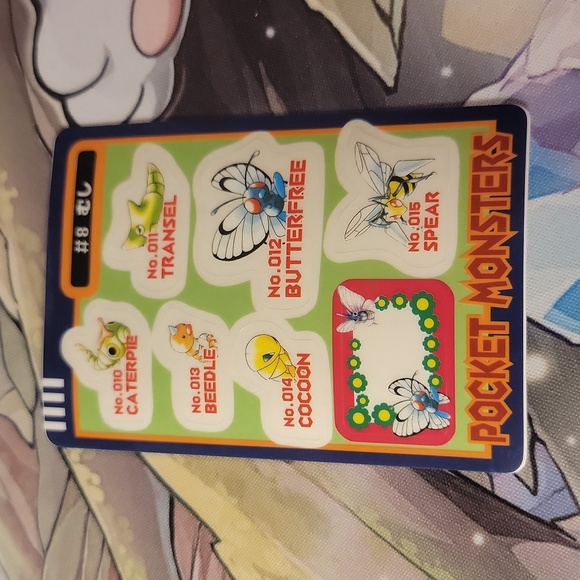 Pokemon Other - 1997 Beedrill Pokemon Bandai Cardass Sticker